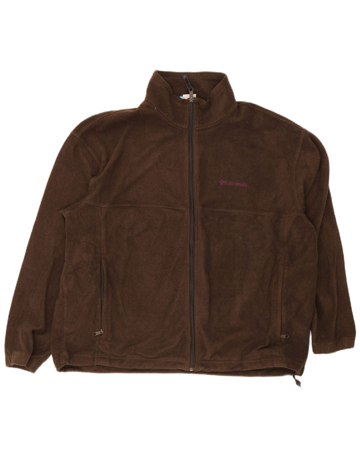 Мужская флисовая куртка Columbia UK 44 2XL Коричневый полиэстер