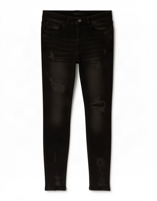 Мужские джинсы скинни Zara EU 38 Small W30 L30, черные