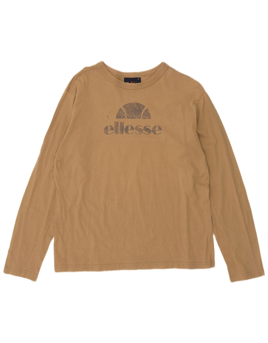 Женский топ Ellesse с длинным рукавом и графикой UK 16, большой коричневый цвет