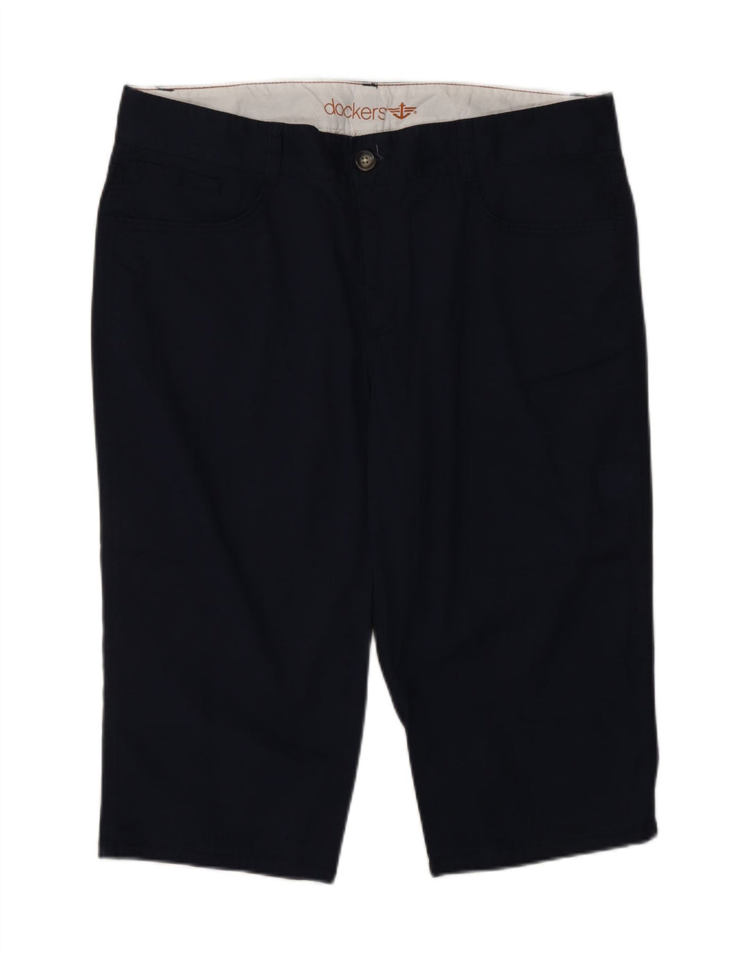 Женские шорты-бермуды DOCKERS США 14 XL W34 Темно-синие, хлопок