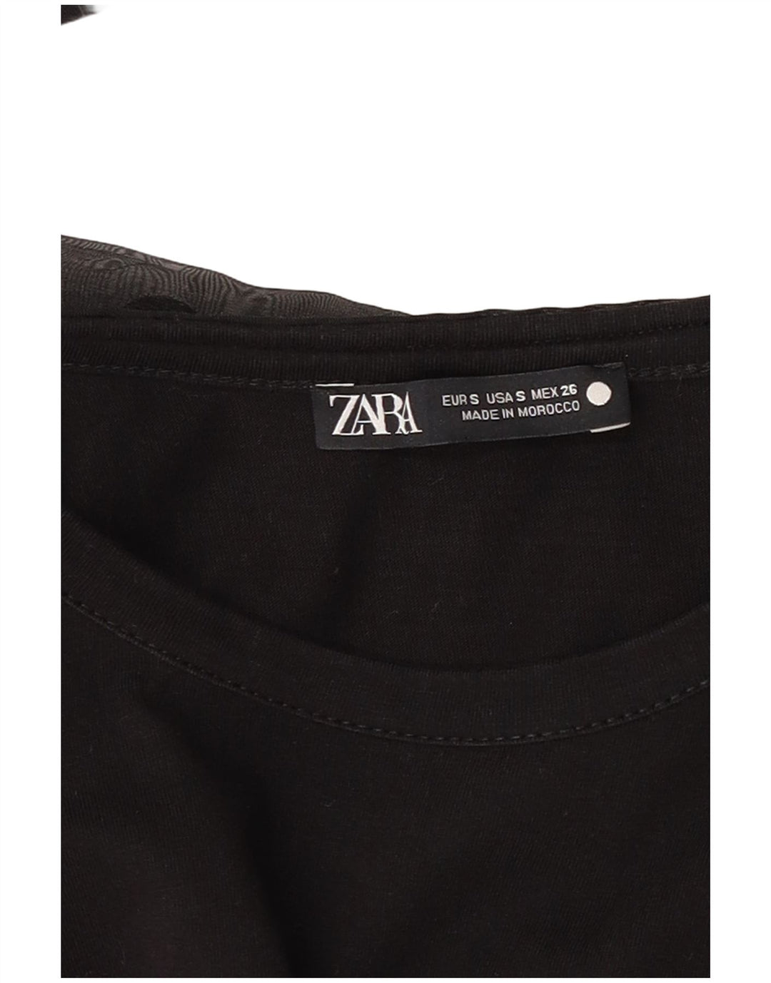 Женская блузка Zara Top UK 10, маленькая черная