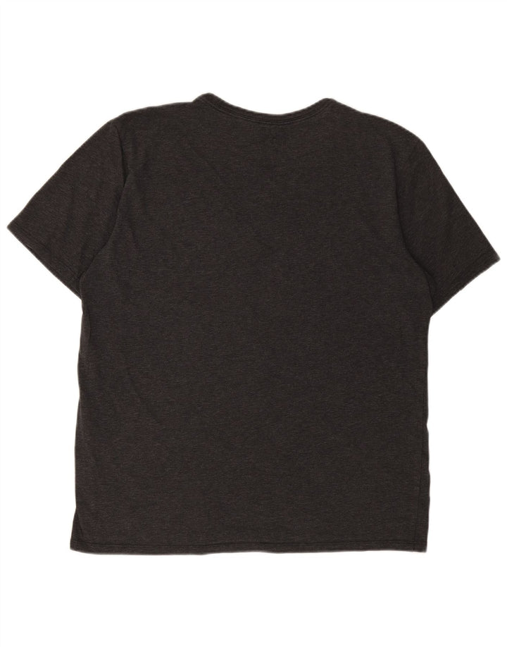 NIKE Mens Athletic Cut T-Shirt Top Large Grey Cotton