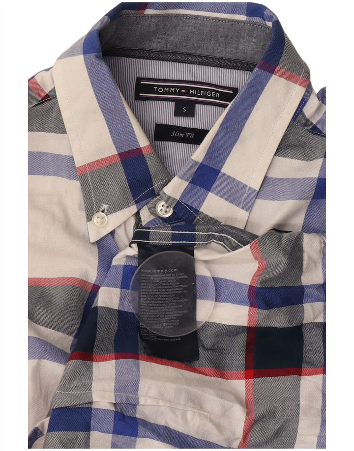 Мужская рубашка узкого кроя Tommy Hilfiger, маленькая разноцветная клетка, хлопок