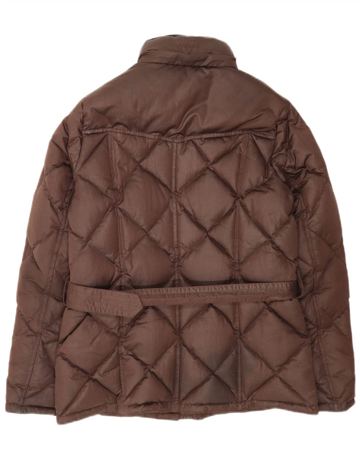 Женская стеганая куртка Barbour UK 12, средний коричневый полиэстер