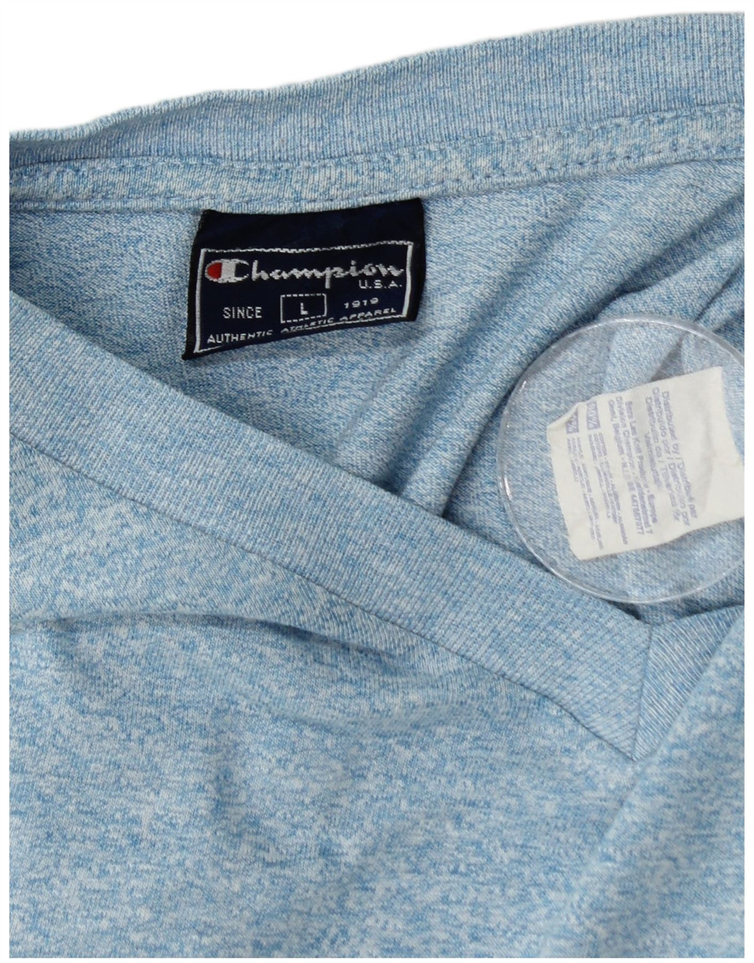 Мужская футболка CHAMPION, большой синий крапчатый хлопок