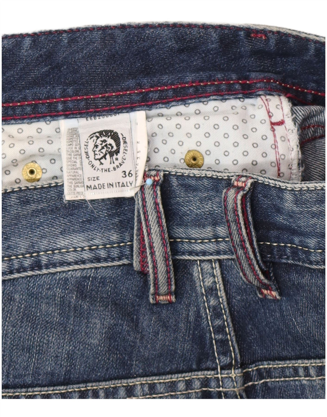 Мужские джинсы DIESEL Bootcut W36 L34 синие, хлопок