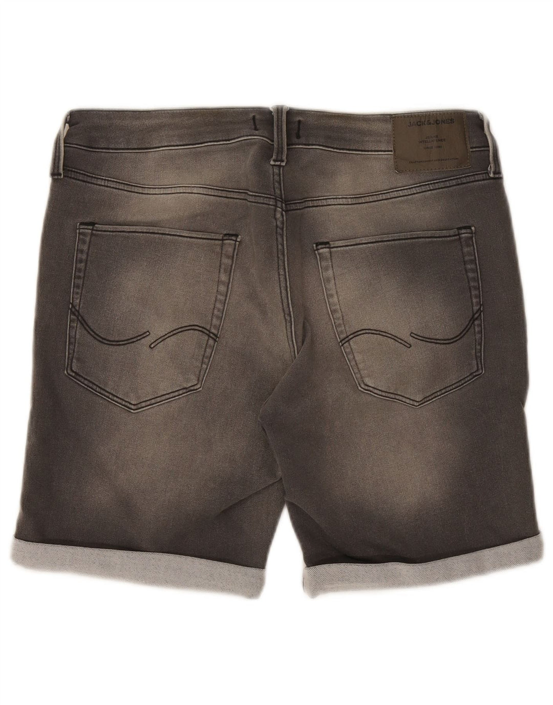 Мужские джинсовые шорты Jack & Jones XL W38 Серые хлопковые