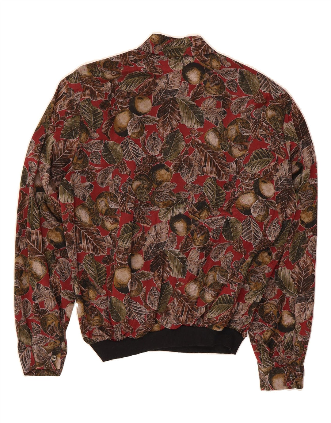 VINTAGE Womens Pullover Shirt Blouse UK 18 XL Red Floral Vintage Vintage and Second-Hand Vintage from Messina Hembry 