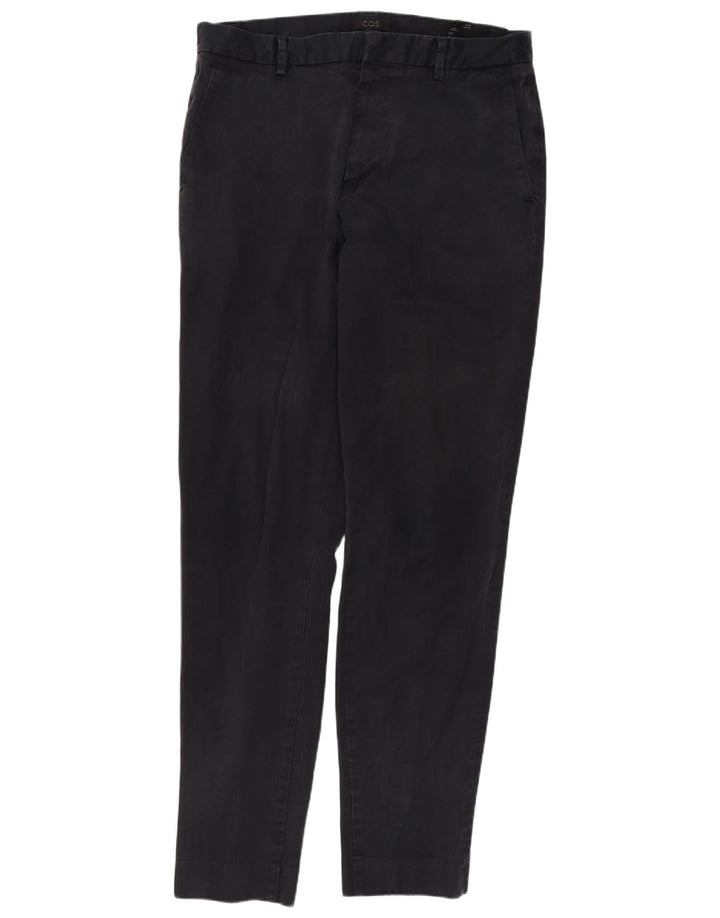 Мужские узкие брюки-чиносы COS EU 48, средние W30 L31, темно-синие, хлопковые
