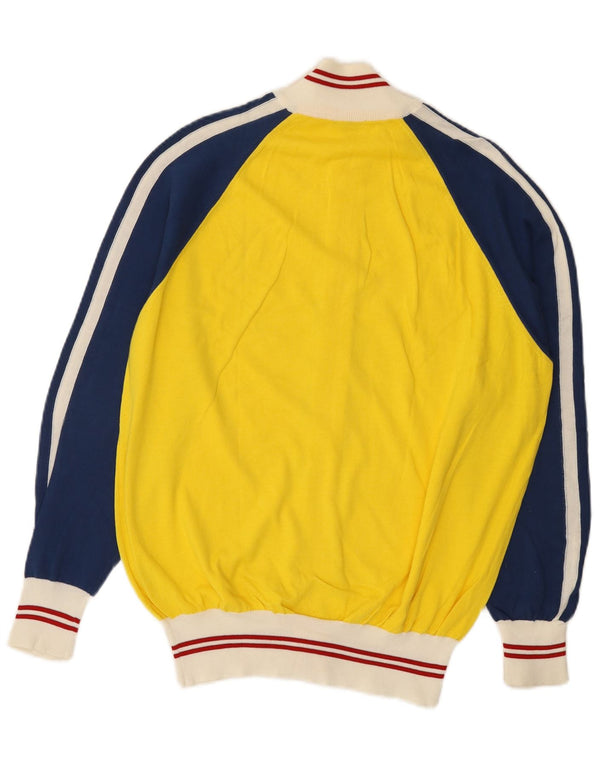 Мужской кардиган Sutor Mantellassi, хлопковый свитер среднего желтого цвета с цветными блоками