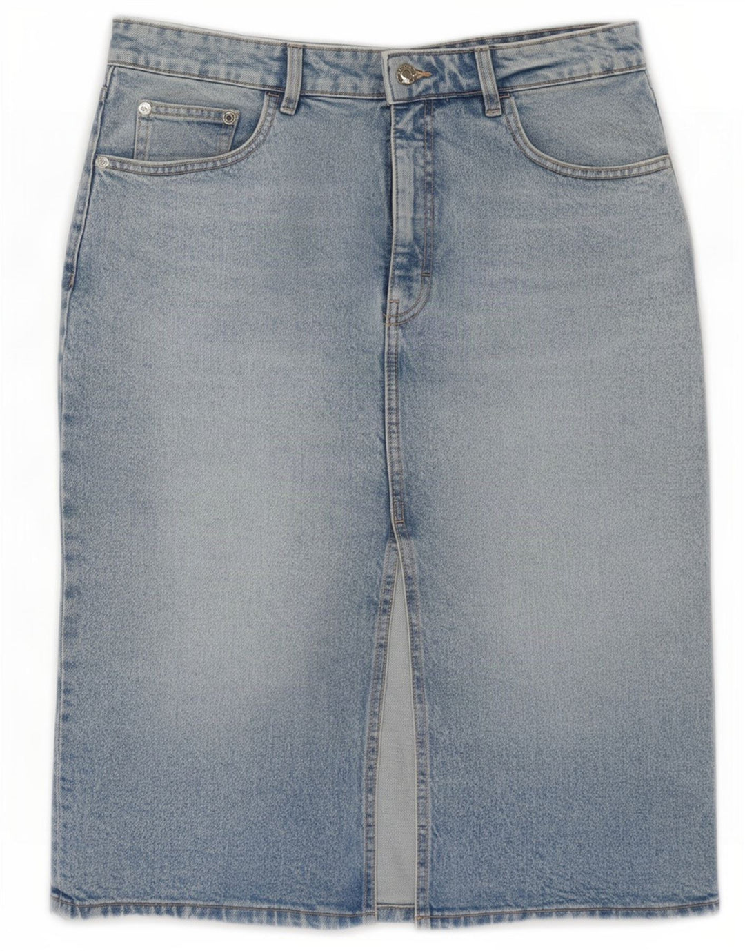 Женская джинсовая юбка Zara, большая W30, синяя