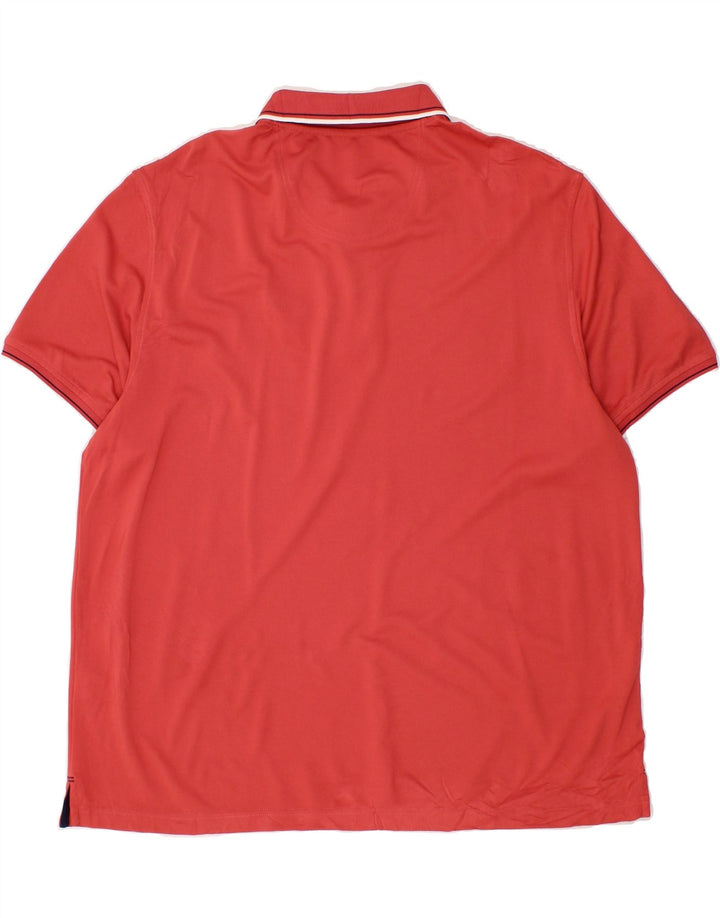 IZOD Mens Stretch Polo Shirt 2XL Red Polyester Vintage Izod and Second-Hand Izod from Messina Hembry 