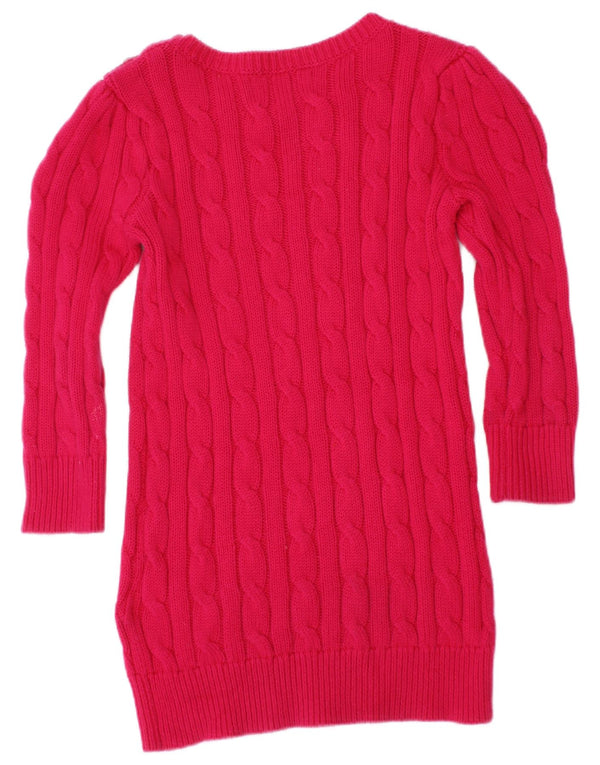 Платье-джемпер Polo Ralph Lauren для маленьких девочек 18-24 месяцев, розовый хлопок