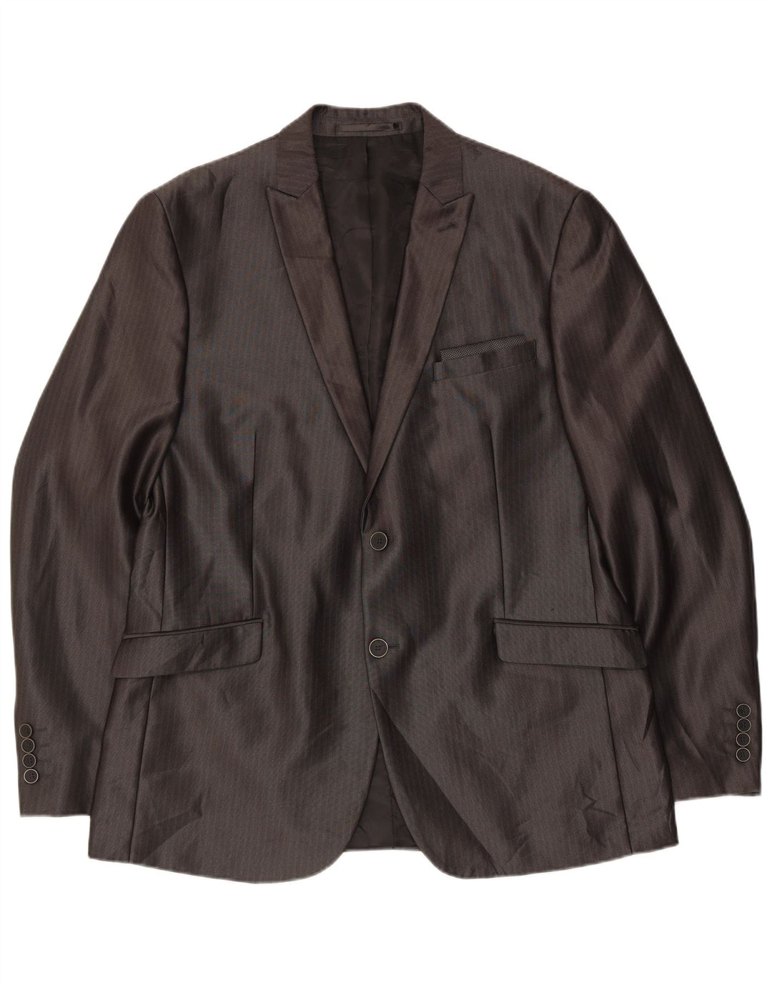 Мужской костюм-тройка Angelo Litrico EU 54 2XL W38 L30, серый классический в тонкую полоску