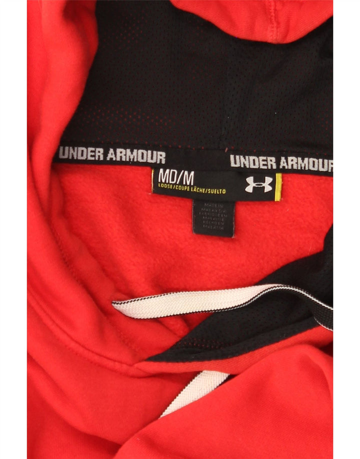 Мужской джемпер с капюшоном UNDER ARMOR средний красный