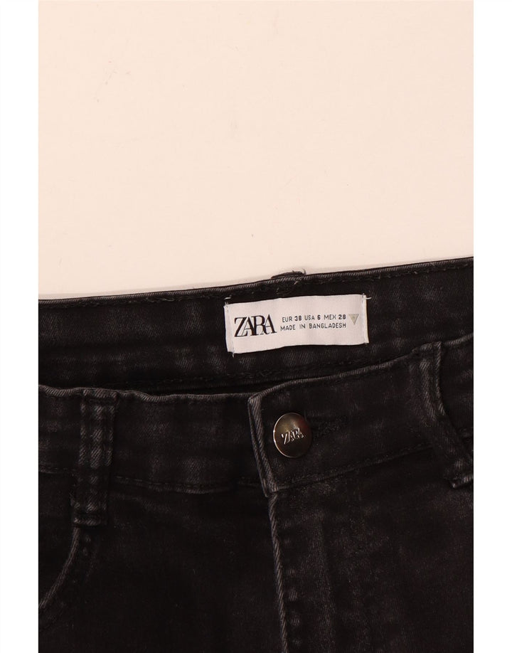 Женские зауженные джинсы Zara EU 38 Small W28 L26, черные