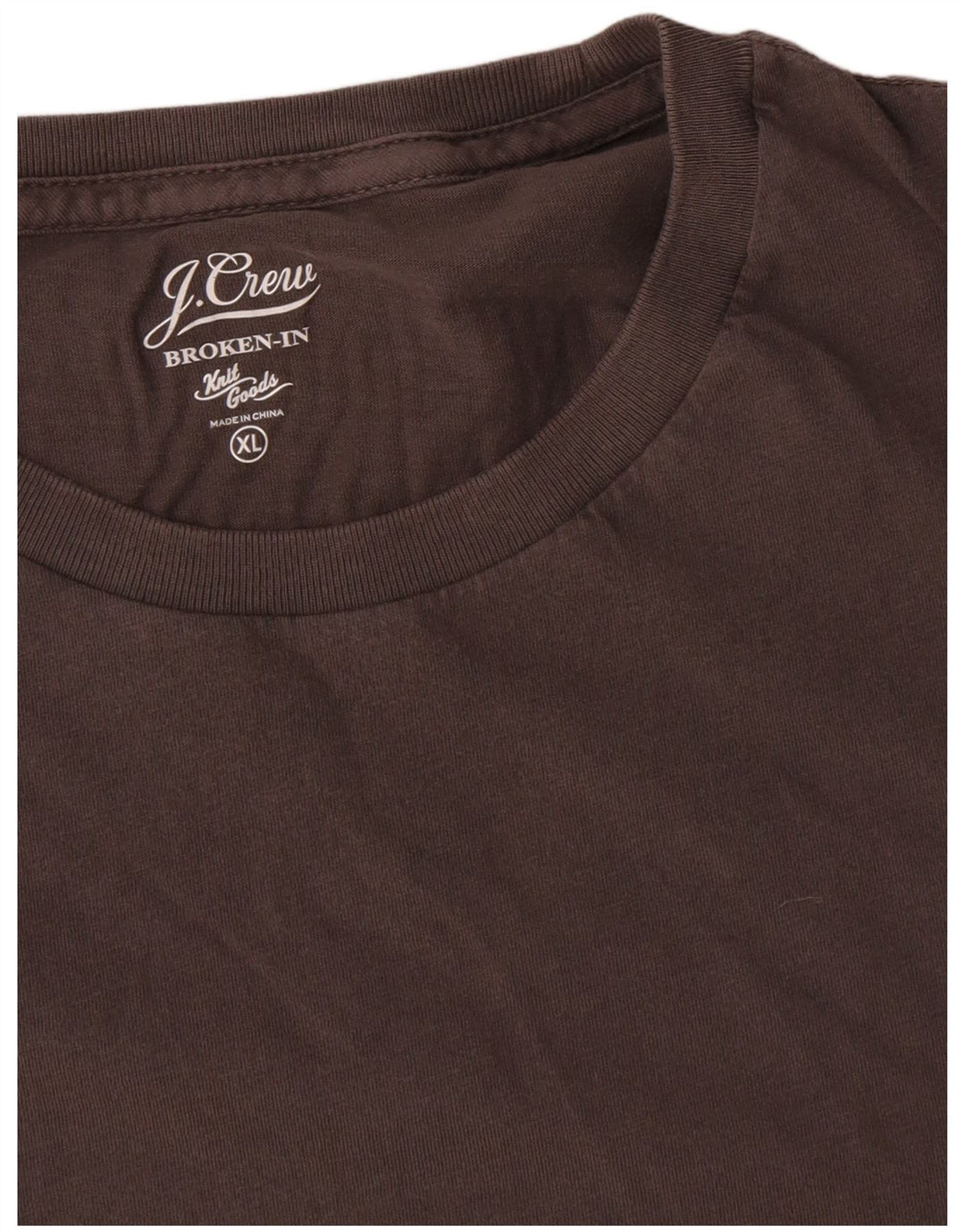 Мужская футболка J. Crew, топ XL, коричневый хлопок