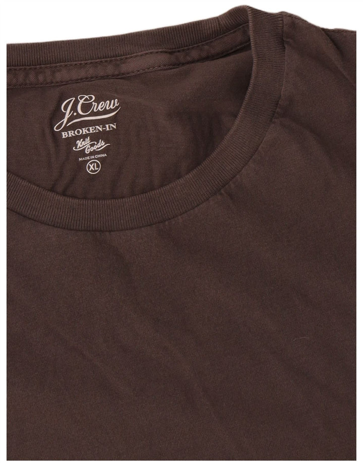 Мужская футболка J. Crew, топ XL, коричневый хлопок