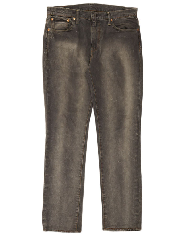 Мужские джинсы Levi's 511 Slim W33 L34 Серые хлопковые