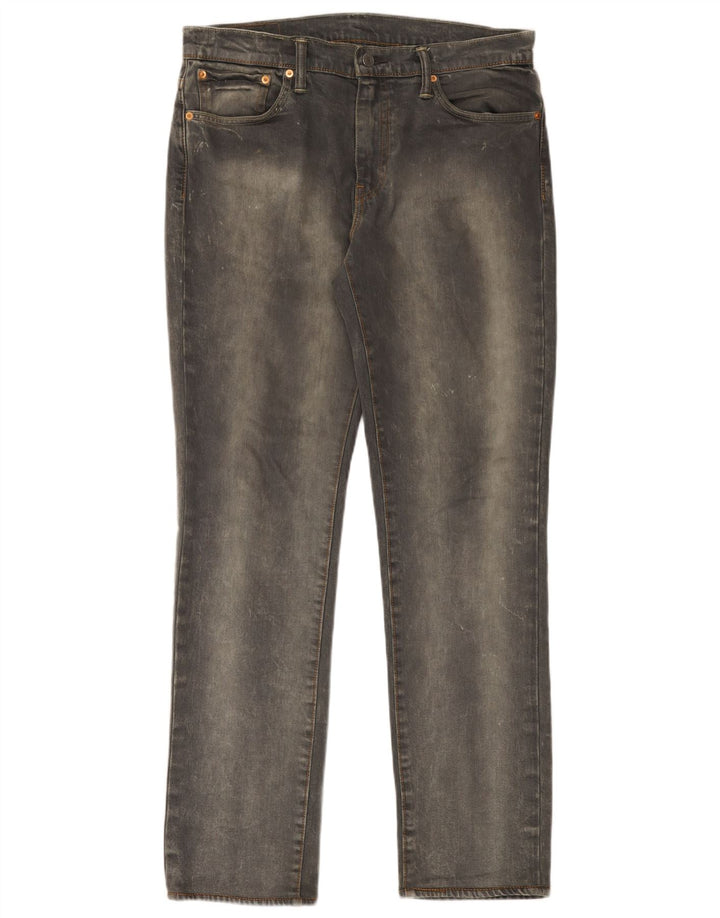 Мужские джинсы Levi's 511 Slim W33 L34 Серые хлопковые