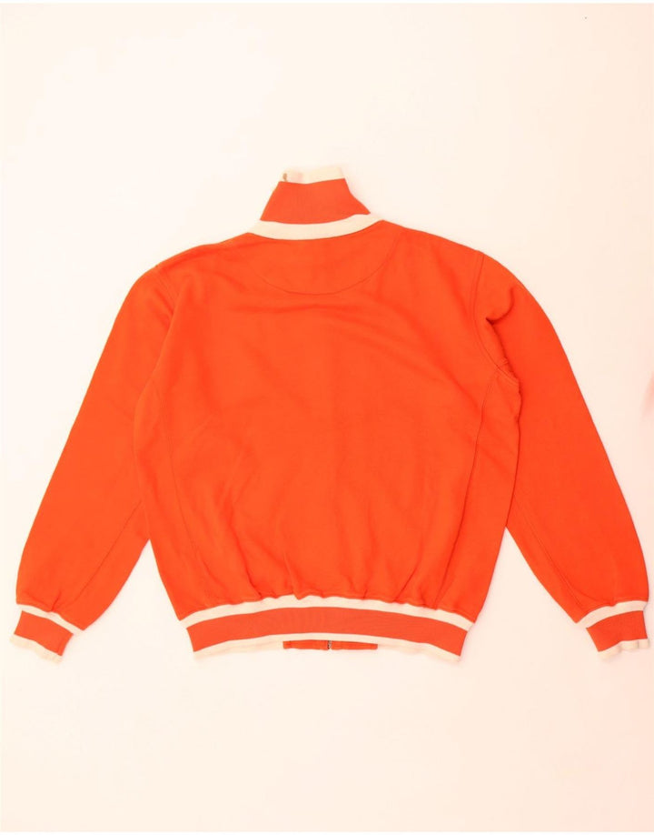 Мужской спортивный костюм Kappa, верхняя куртка из хлопка среднего оранжевого цвета