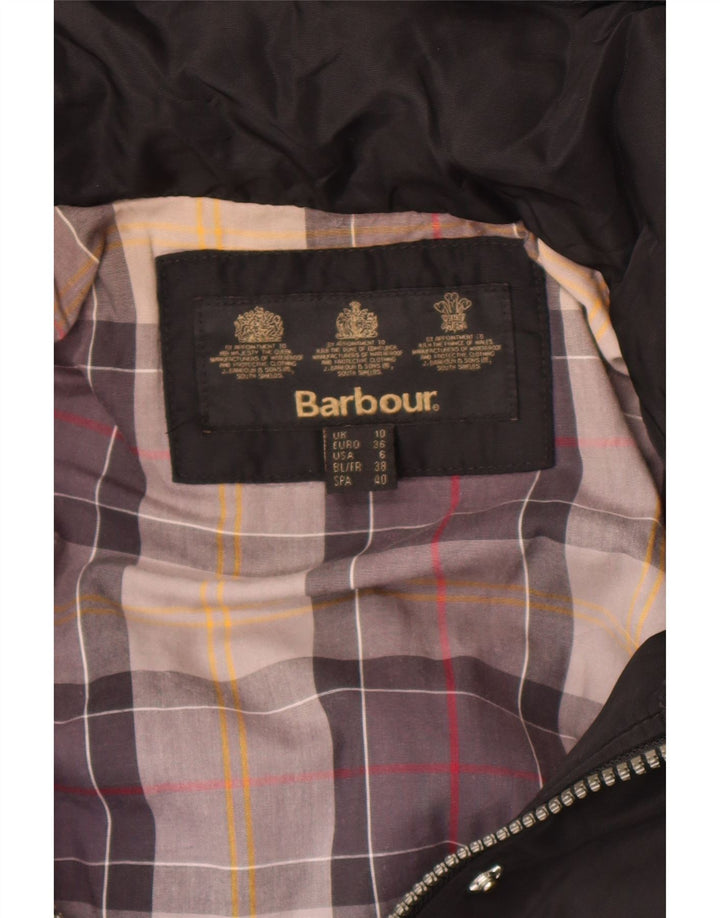 Женская парка Barbour с капюшоном UK 10, маленькая, черная