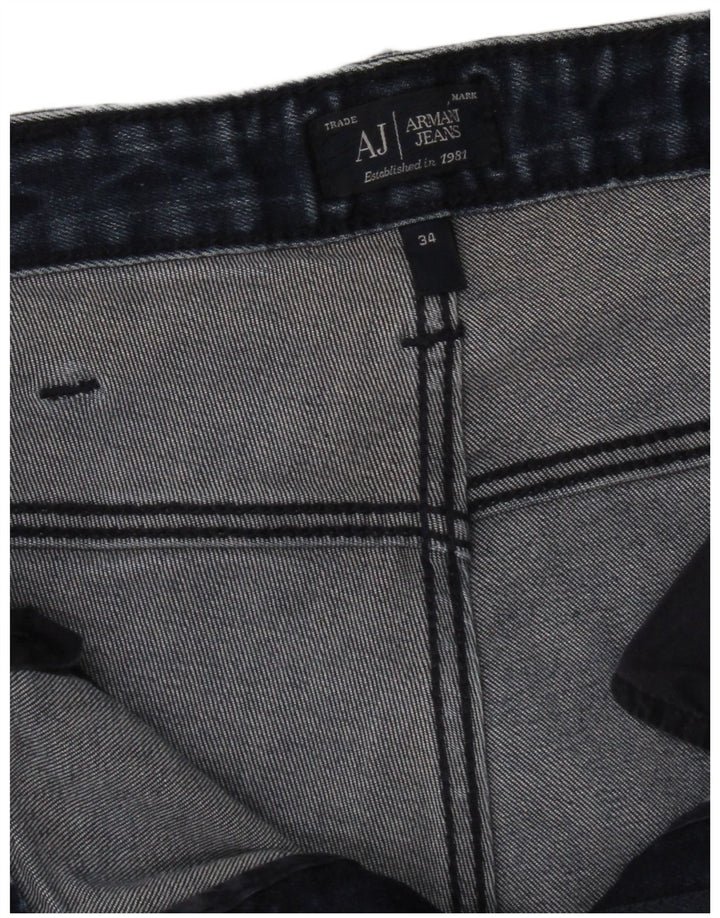 Мужские джинсы Armani Slim W34 L31 Темно-синие, хлопок