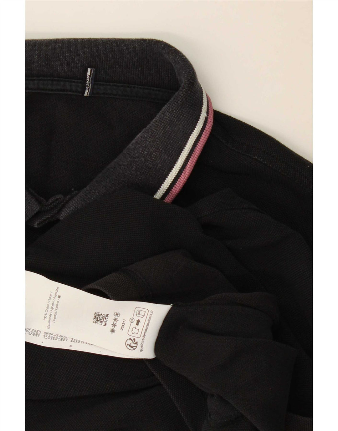 Мужская рубашка поло Fred Perry, средний черный хлопок
