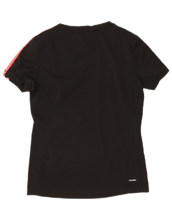 Женская футболка Adidas Climalite Top UK 8/10, маленький черный полиэстер