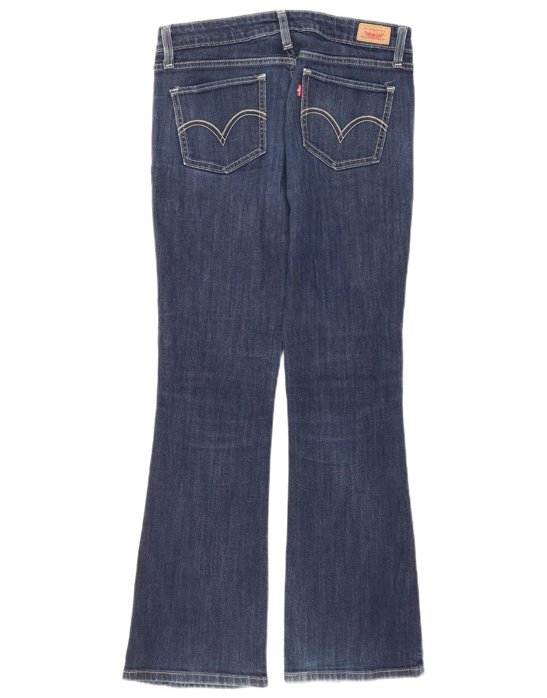 Женские джинсы Levi's 518 Super Low Bootcut, США 7, средние W30 L30, темно-синие