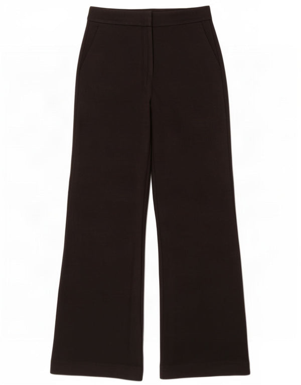 Женские широкие костюмные брюки Boden UK 10, маленькие W28 L31, черные, вискоза