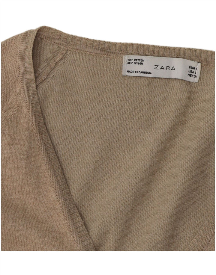 Женский кардиган Zara UK 14, большой серый нейлон