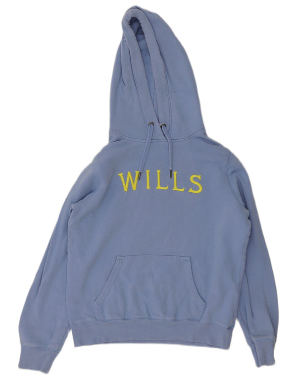 Женский джемпер с капюшоном Jack Wills UK 12, средний синий, хлопок