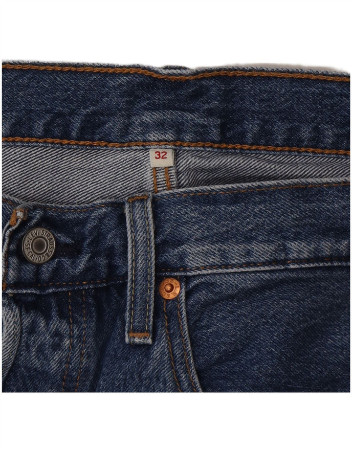 Женская джинсовая юбка Levi's W32, большая синяя, хлопок