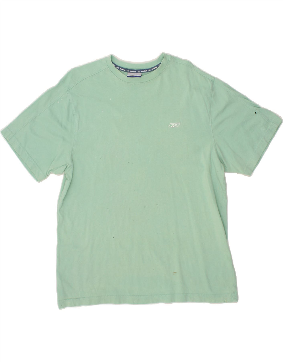 REEBOK Mens T-Shirt Top Large Green Cotton Vintage Reebok and Second-Hand Reebok from Messina Hembry 