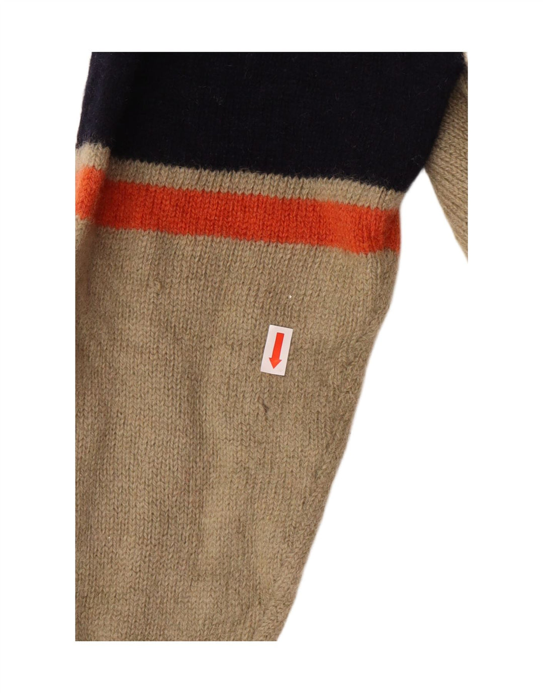 Женский джемпер Kappa с воротником на молнии, классический шерстяной свитер среднего бежевого цвета в полоску