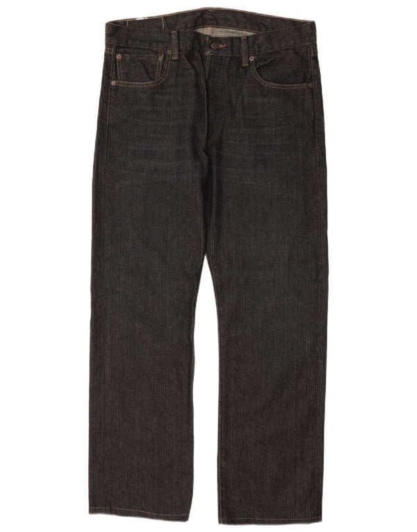 Мужские прямые джинсы LEVI'S 501 W34 L30 темно-синие, хлопок