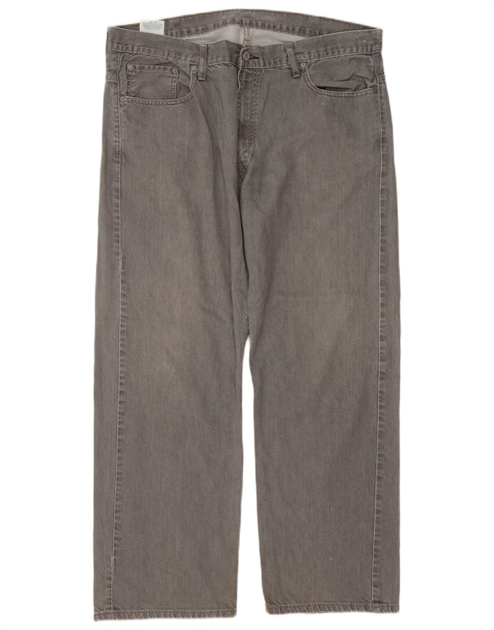 Мужские свободные джинсы Levi's 569 W38 L29 серые, хлопок