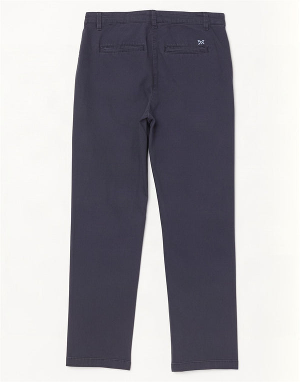 Crew Clothing Женские прямые брюки чинос UK 14, большие W34 L28, темно-синие