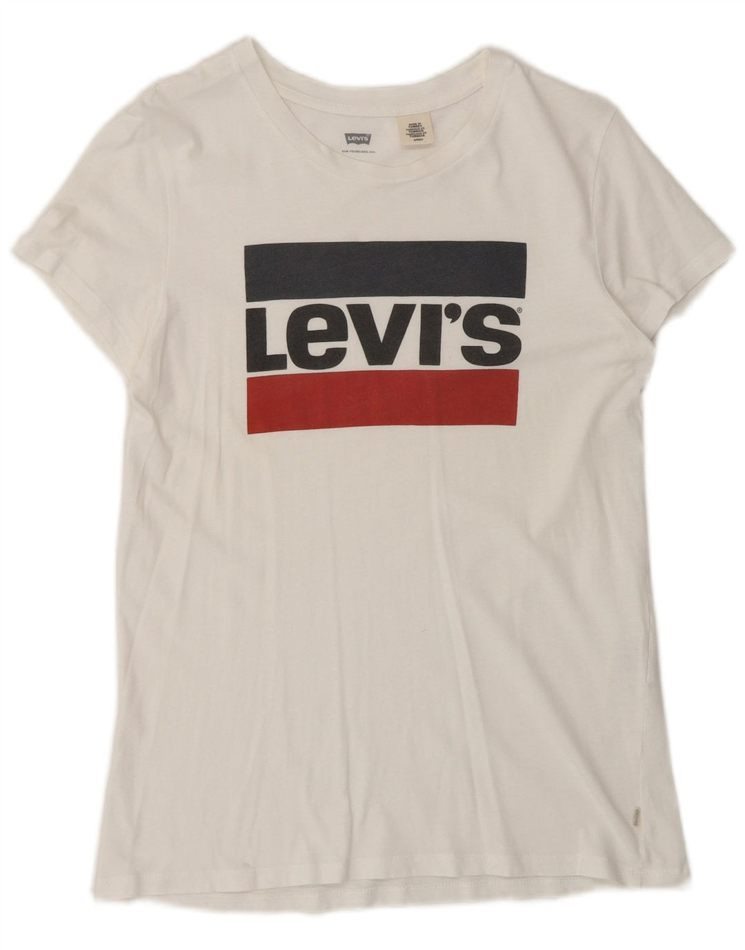 Мужская футболка с рисунком Levi's, маленький белый цвет