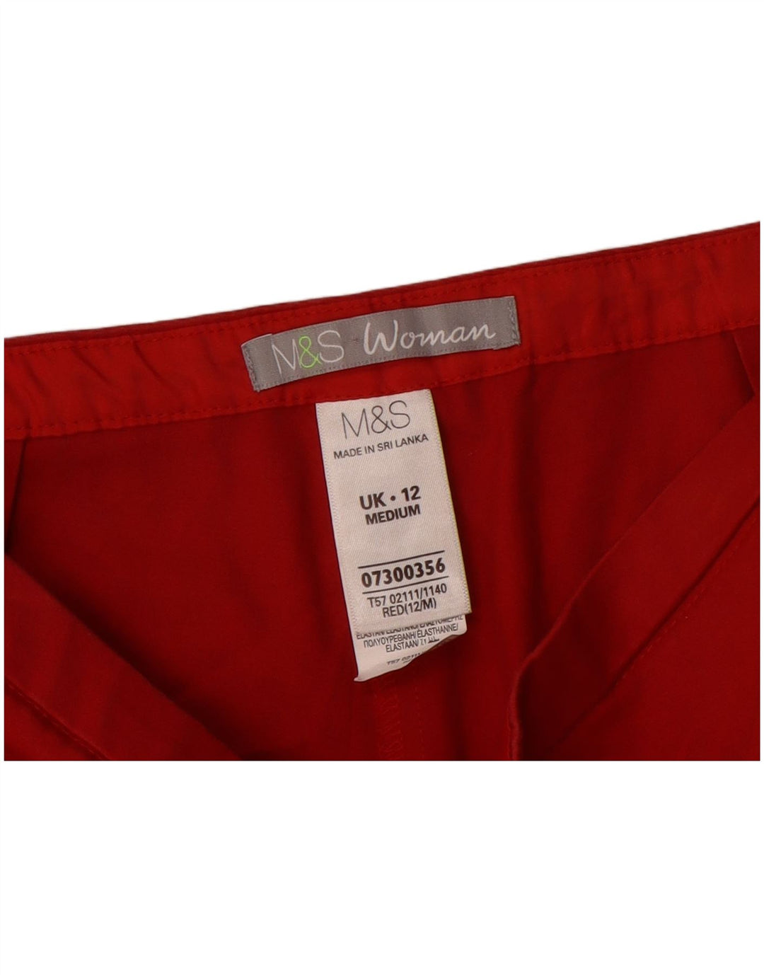 Женские прямые капри Marks & Spencer UK 12, средние W30 L21, красные