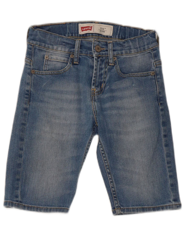 Джинсовые шорты Levi's Boys 511 Slim, 9–10 лет, W24, синие, хлопок