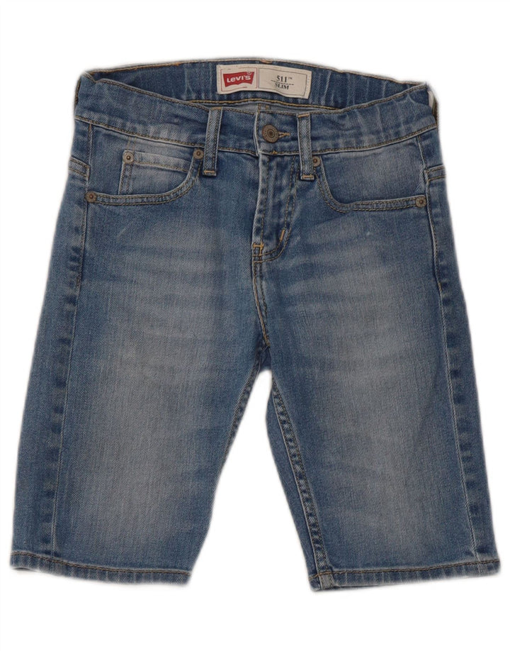 Джинсовые шорты Levi's Boys 511 Slim, 9–10 лет, W24, синие, хлопок