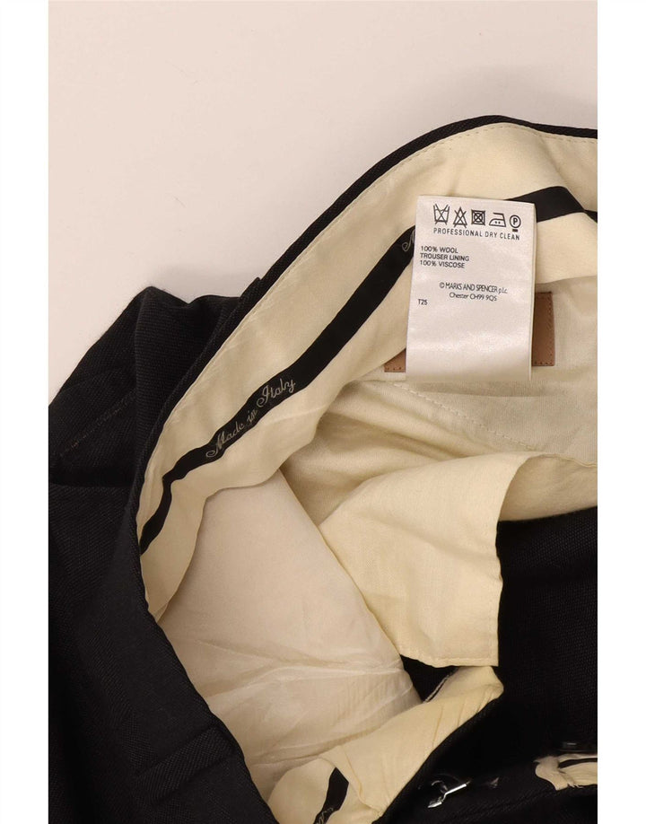 Мужские костюмные брюки Marks & Spencer W34 L31 серые, шерстяные