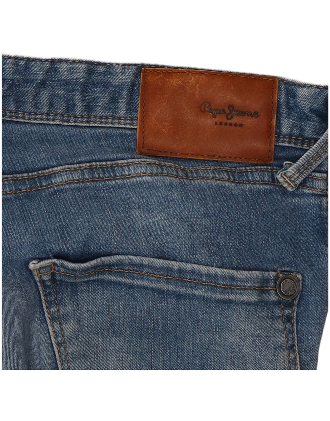 PEPE JEANS Женские джинсы скинни W32 L32 Синие