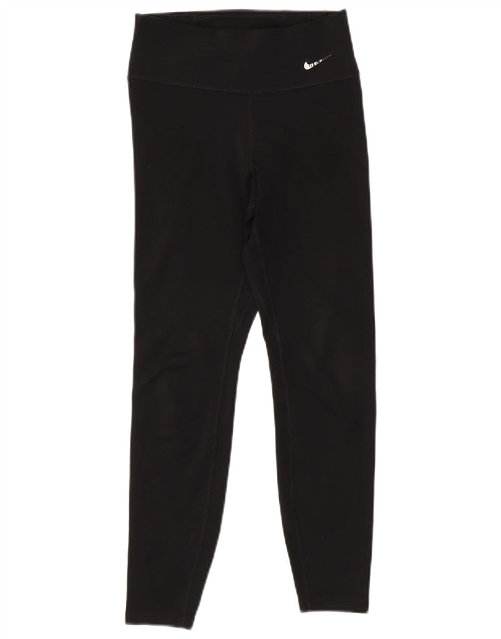 Женские леггинсы с рисунком NIKE Dri Fit UK 6 XS, черные