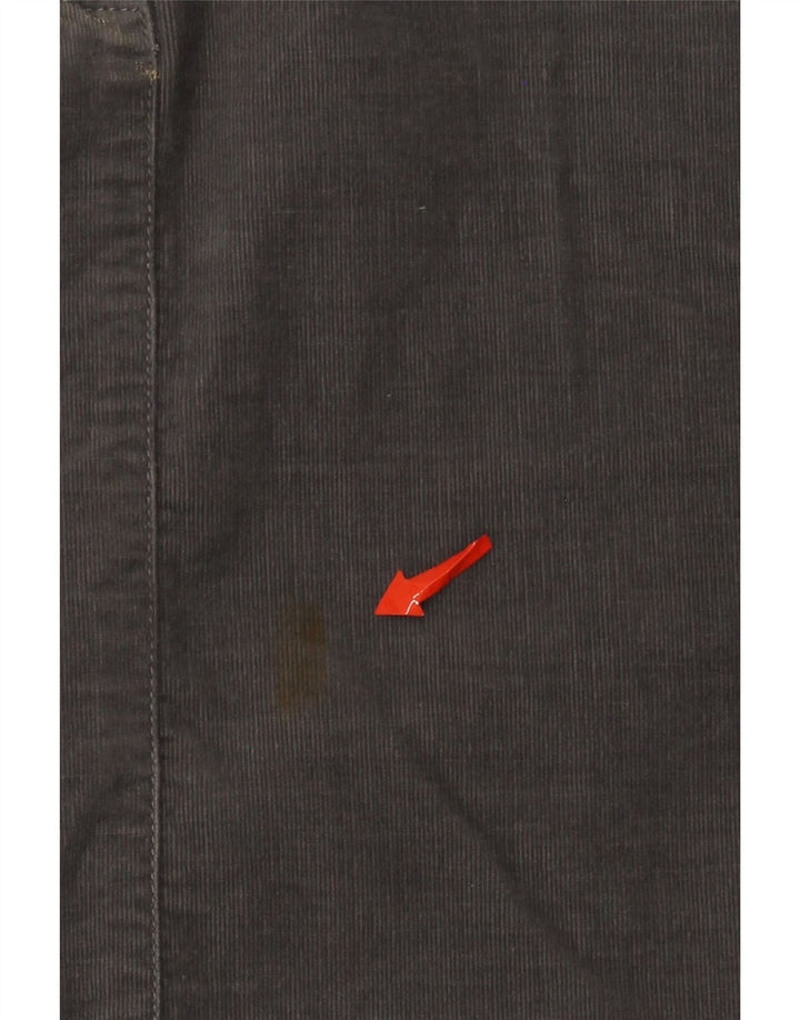 Женская мини-вельветовая юбка Benetton IT 42 Medium W30 Серый хлопок