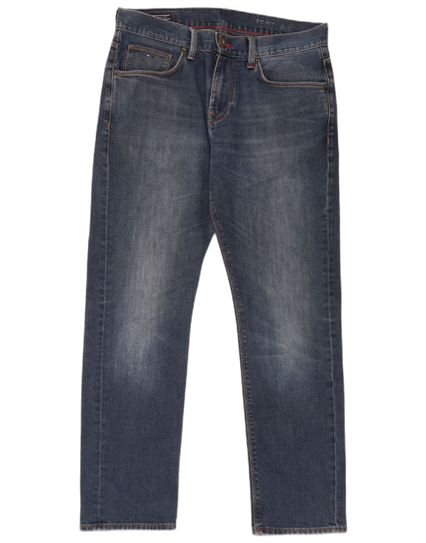 Мужские узкие джинсы Tommy Hilfiger W31 L30 синие, хлопок