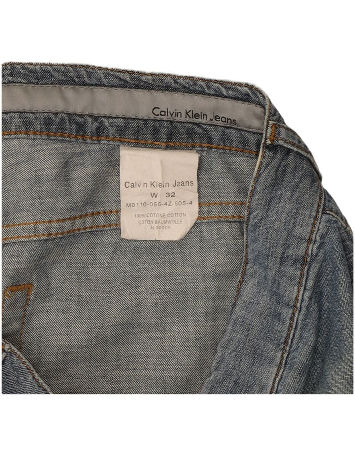 Женские прямые джинсы Calvin Klein W32 L27, синие, хлопок