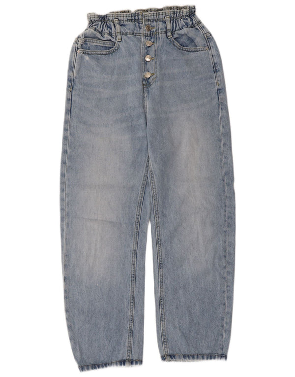 Женские зауженные джинсы с высокой талией Zara EU 34 2XS W24 L24 синие